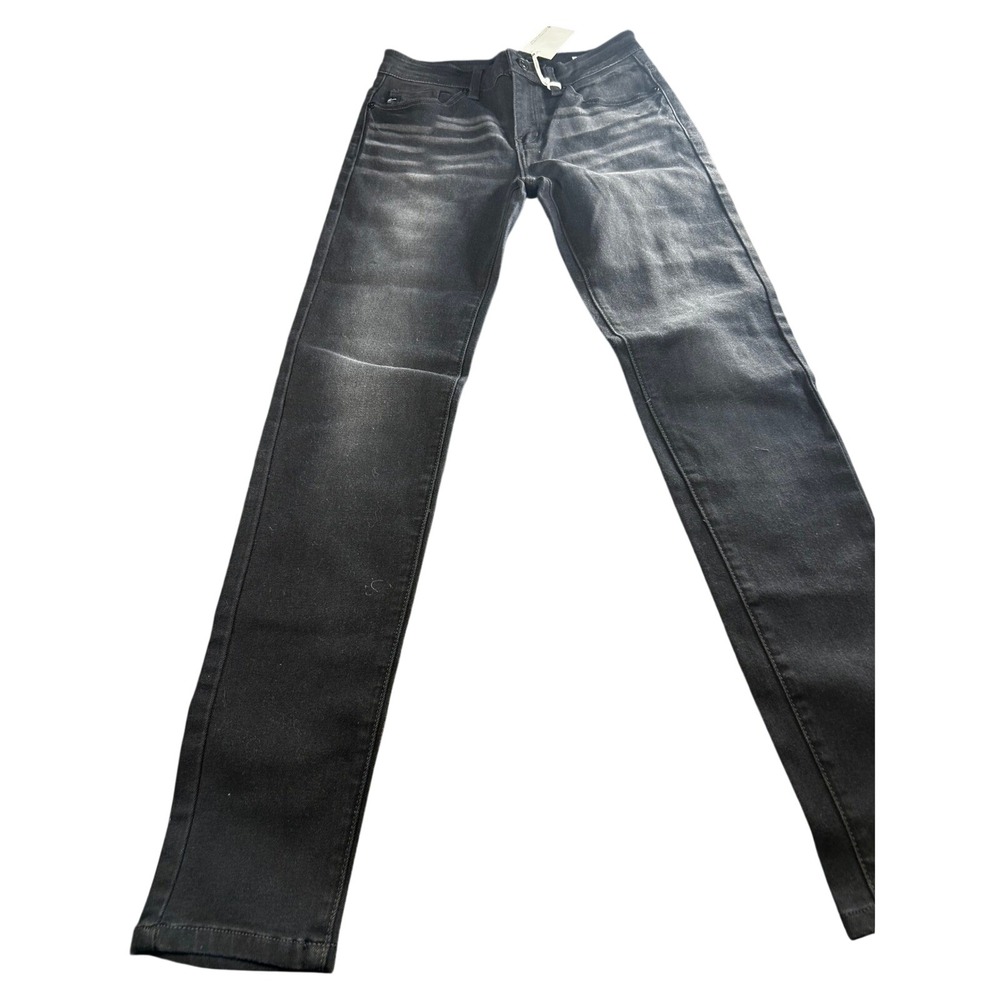 KanCan Distressed Black Wash Skinny Jeans Womens‎ Size 3/25 Stretch Denim NEW